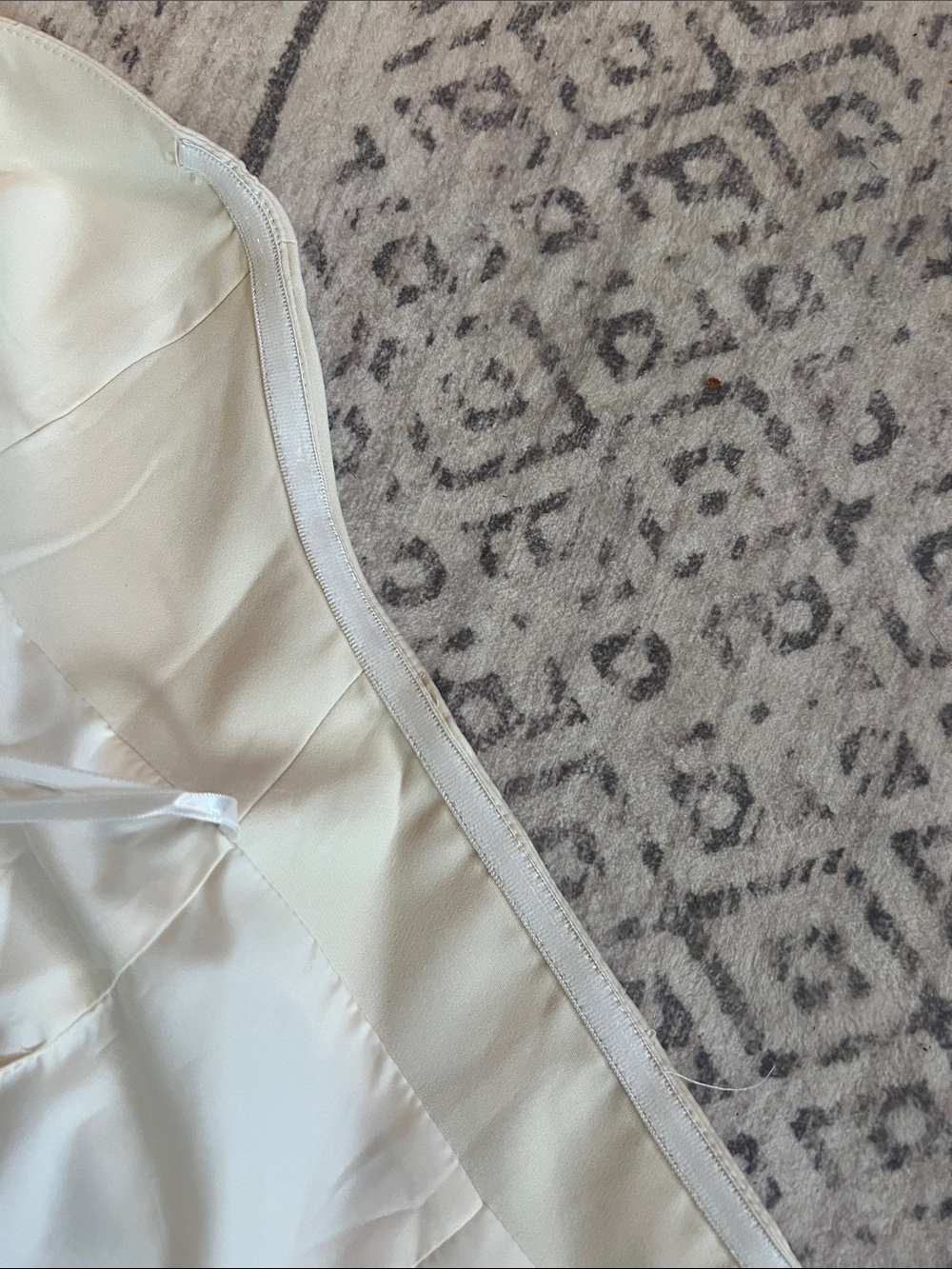 Commense Cream Button-Front Strapless Blouse - Picture 9 of 9